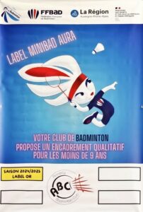 Lire la suite à propos de l’article Label Mini-Bad AURA : l’ABC en OR pour la saison 2024/2025 !