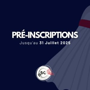 Lire la suite à propos de l’article Pré-inscriptions saison 2025/2026
