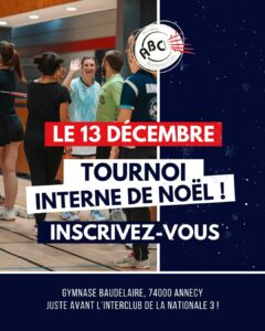 Lire la suite à propos de l’article Tournoi interne de Noël !