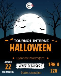 Lire la suite à propos de l’article Tournoi interne d&rsquo;Halloween 2026 : sortez vos déguisements !